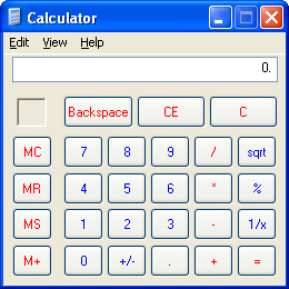 Calculadora Windows XP